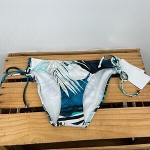 Athleta Tahitian Tropical side lace bottom bikini size XXS NWT